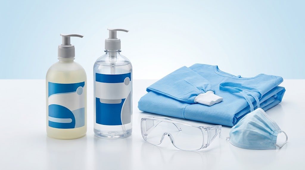 Produtos de higiene, proteção individual e vestuário clínico